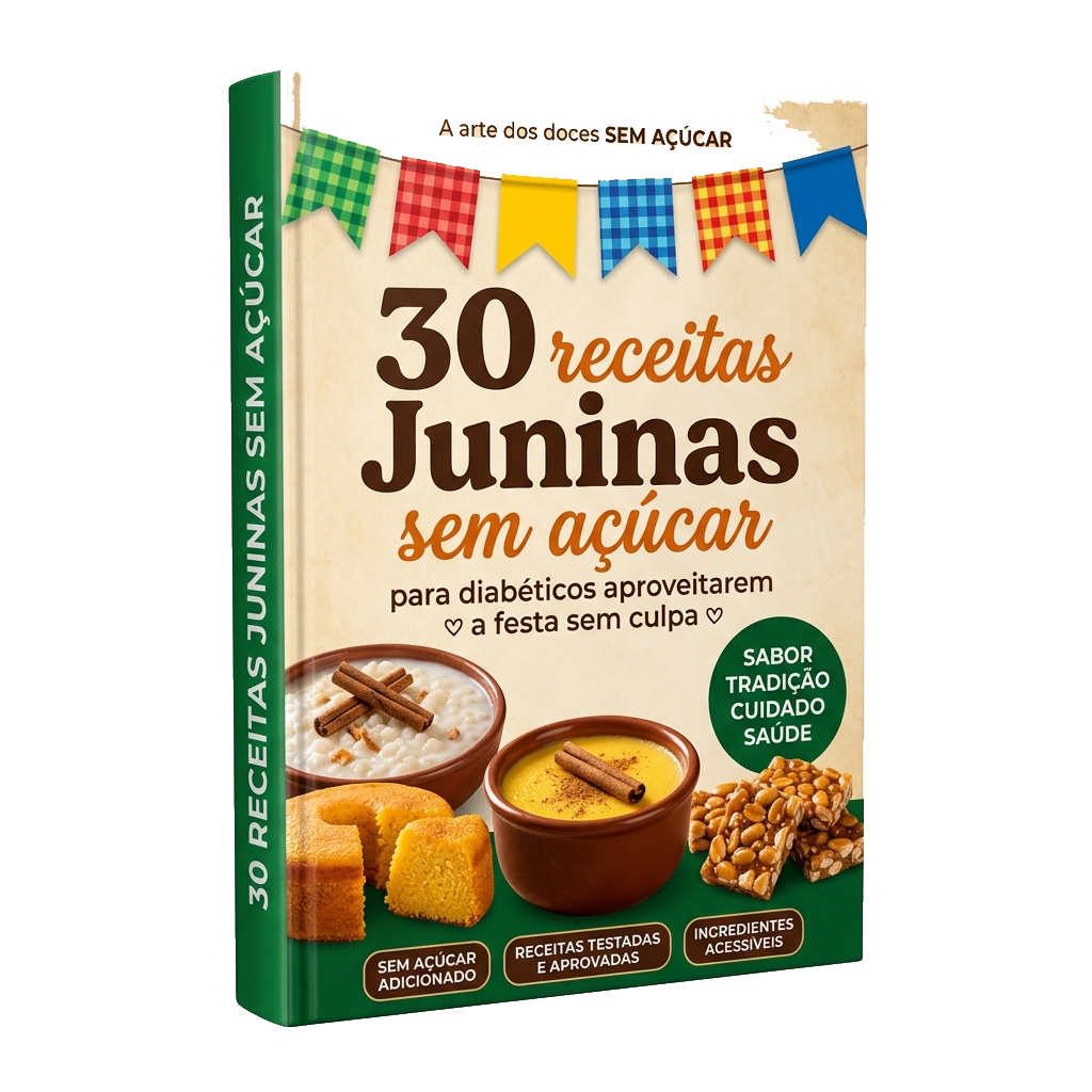 Livro 30 Receitas Juninas Sem Açúcar para Diabéticos